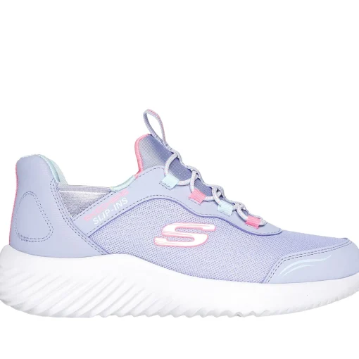 Bounder simple cute sneaker bambina SKECHERS