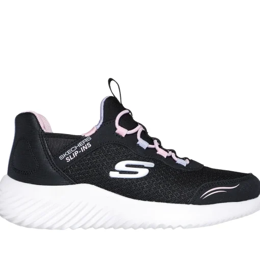 Bounder Simple Cute sneaker slip on bambina SKECHERS