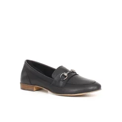 Mocassino con staffa . black GLORIA